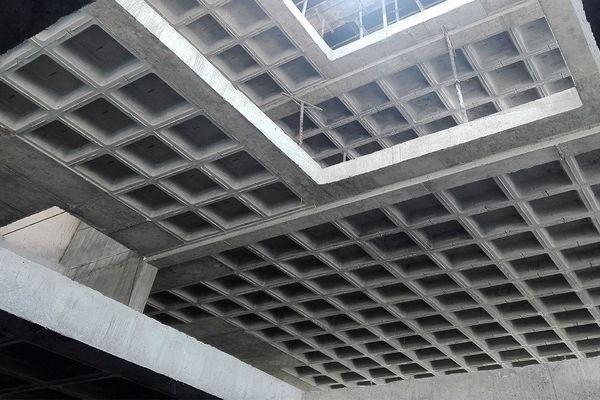 مقدار بتن مصرفی در هر متر مربع سقف وافل ساختمان